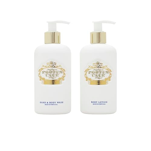 Portus Cale Castelbel Hand & Body Luxury Soap Gold & Blue - Pink Pepper And Jasmine Body Washes 300Ml