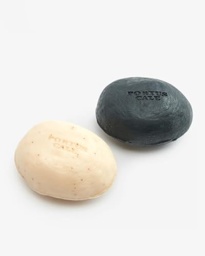 Portus Cale Hajjar Blanc Soap Bar Set Oriental Woody Fragrance White And Black 2 X 125G Imported From Portugal