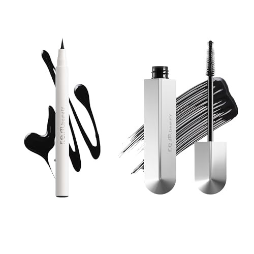 R.E.M. Beauty By Ariana Grande Eye Essentials Bundle At The Borderline Eyeliner Marker + Flourishing Lengthening Mascara Precision Liner & Lengthening Lashes For All-Day Wear