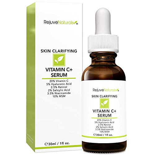 Rejuvenaturals Vitamin C + Retinol Serum (1Oz) & Peptide Complex Serum With Matrixyl 3000 (2Oz) Complete Anti-Aging & Brightening Bundle Fade Dark Spots Firm Skin Smooth Wrinkles Collagen & Hy