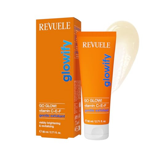 Revuele Go Glow Gentle Exfoliant 2.7 Fl.Oz Brightening & Hydrating Daily Face Gel Polish With Vitamins C E & F Smooth Radiant Skin