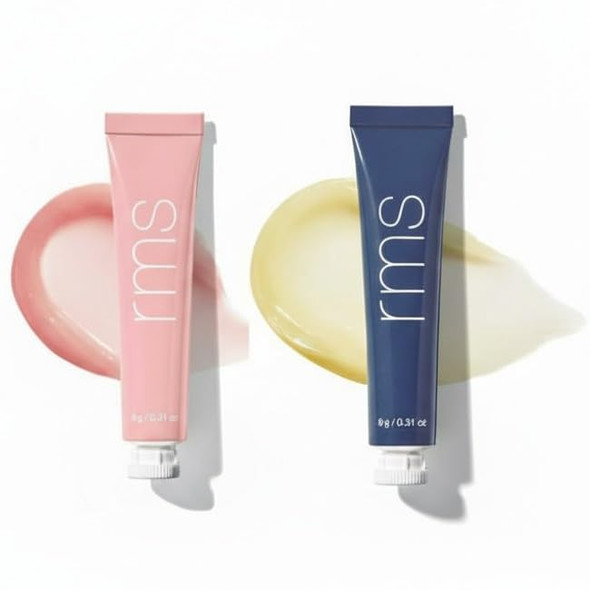 Rms Beauty Liplights Cream Lip Gloss (Bare) & Lipnights Overnight Lip Mask Hydrating Lip Tint & Lip Balm With Jojoba Oil Shea Butter & Coco Butter
