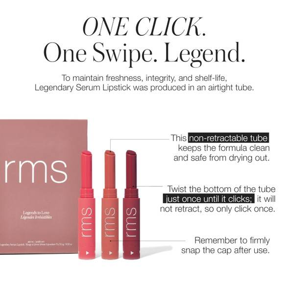 Rms Beauty Women's Legends To Love Kit Rms Beauty Legends To Love Kit - Lipstick Set Lip Tint Makeup Set Lip Color Ideas Lip Stain Make Up Kit Beauty Gifts For Teens & Women