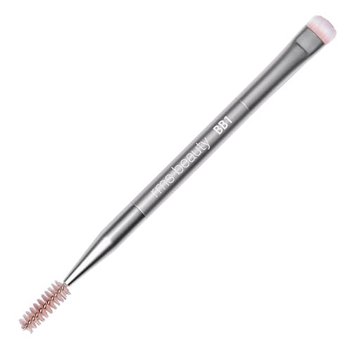 Rms Beauty Back2Brow Brush - Vegan Synthetic Fiber Eyebrow Makeup Brush With Spoolie Cruelty Clean Beauty Makeup Tools