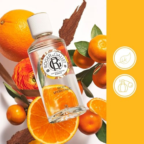 Roger & Gallet Roger&Gallet Beneficial Women Perfume 100 Ml - Regressive & Reassuring Fragrance - Parfum Femme With Juicy Citrus Natural Orange Essence - Perfumes For Women - Energizing Properties - Bois D'Orange