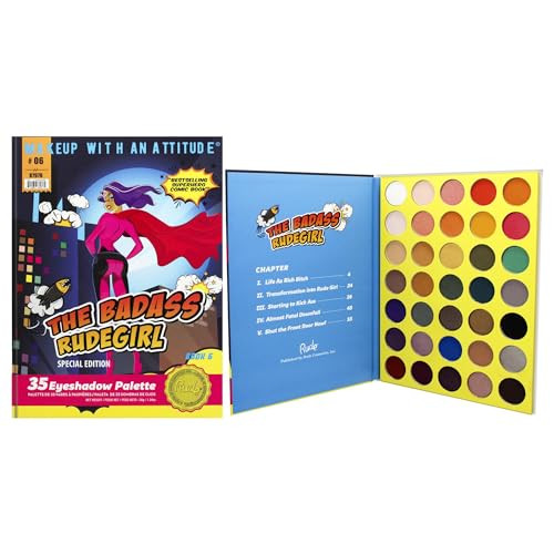 The Badass Rudegirl 35 Eyeshadow Palette - Book 6 By Rude Cosmetics For Women - 1.34 Oz Eye Shadow