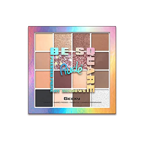 Rude Be Square Pressed Pigments And Shadows - Geeky By Rude Cosmetics For Women - 0.76 Oz Makeup