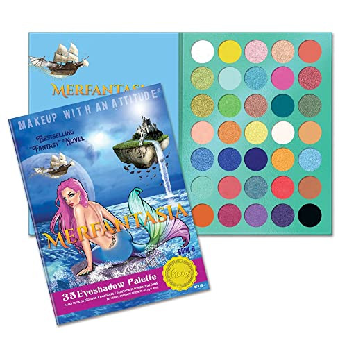 Rude Cosmetics Merfantasia 35 Eyeshadows Palette - Book 8 For Women - 1.34 Oz Eye Shadow