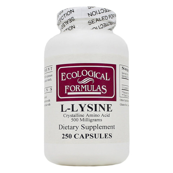 Ecological Formulas  L-Lysine 500mg  250 Capsules