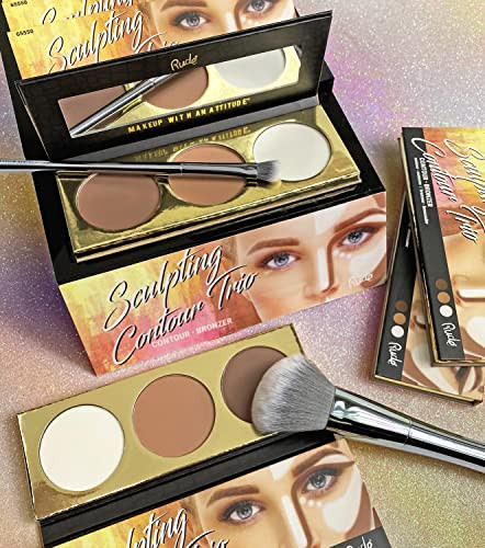 Rude Cosmetics Sculpting Contour Trio Makeup Women 0.54 Oz