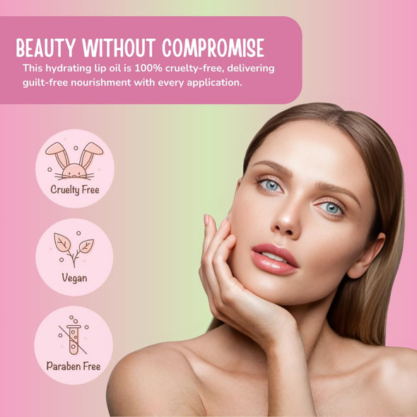 Rude Cosmetics Tinted Lip Oil For Women Hydrating Lip Gloss Oil Set Lightweight & Nourishing Moisturizing Care With A Glossy Finish Ideal For On-The-Go Care Passion Fruit & Grapefruit