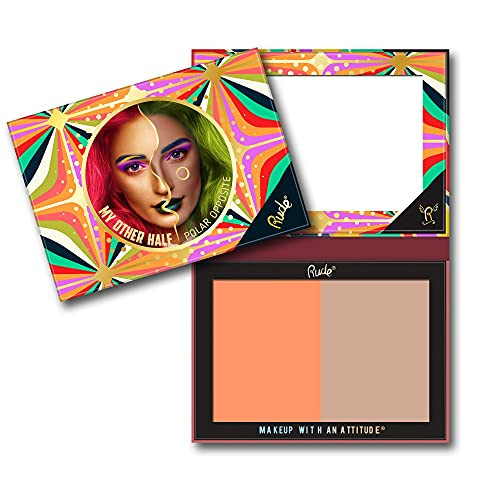 Rude My Other Half Duo Shade Face Palette - Polar Opposite By Rude Cosmetics For Women - 0.4 Oz Makeup