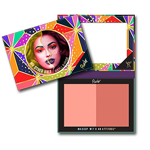 Rude My Other Half Duo Shade Face Palette - Jekyll And Hyde By Rude Cosmetics For Women - 0.4 Oz Makeup