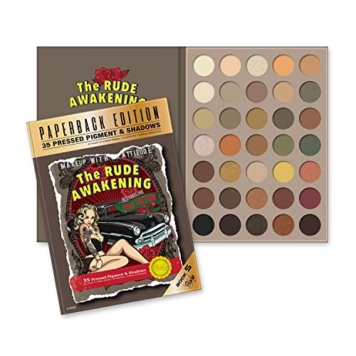 The Rude Awakening Eyeshadow Palette - Paperback Edition By Rude Cosmetics For Women - 0.74 Oz Palette