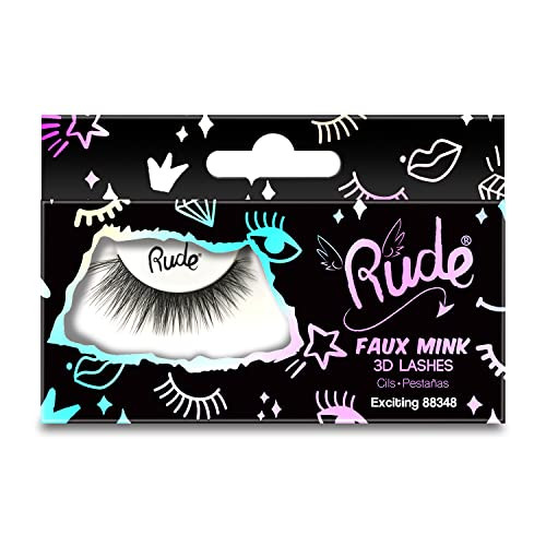 Rude Cosmetics Essential Faux Mink 3D Lashes - Exciting Pair Women 1 Pc