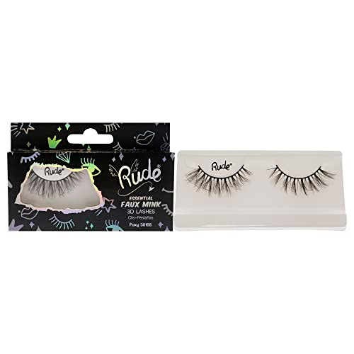 Rude Cosmetics Essential Faux Mink 3D Lashes - Foxy Pair Women 1 Pc
