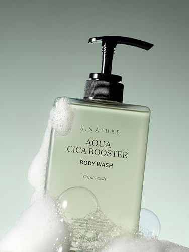 S.Nature Cica Deep Cleansing Body Wash 16.9 Fl Oz Cooling & Soothing Care Gentle Exfoliation With Aha Bha Pha Lha Odor Control For Sensitive & Acne-Prone Skin 500Ml