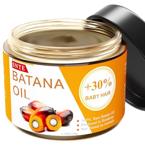 Samnyte Raw Batana Oil For Hair Growth: 100% Pure - Snte Batana Oil From Honduras Unrefined Promotes Hair Thickness For Men & Women 4.2 Oz Brown