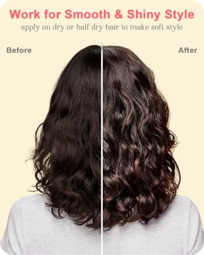 Samnyte 4 In 1 Styling Cream Anti Frizz Hair Styling Cream For Women Kids Slick Back Enhance Shine Fly Away Hair Tamer Non-Greasy Curl Defining No Chemical Flavors Smoothing Cream