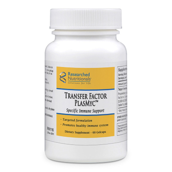 Researched Nutritionals Transfer Factor PlasMyc 60 Gelcaps