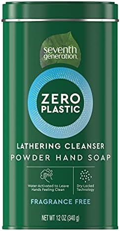 Seventh Generation Zero Plastic Powder Hand Soap Fragrance 12 Oz