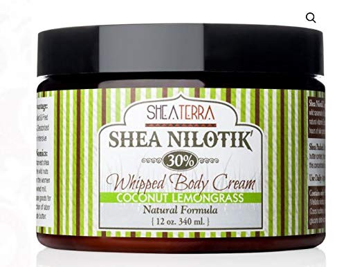 Shea Terra Shea Butter 30% Extreme Body Cream - Coconut Lemongrass 12 Ounce