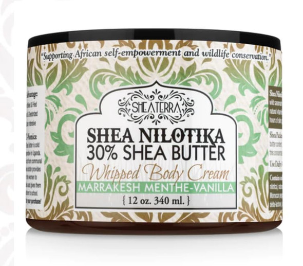 Shea Terra Marrakesh Menthe Vanilla Body Creme 12 Ounce
