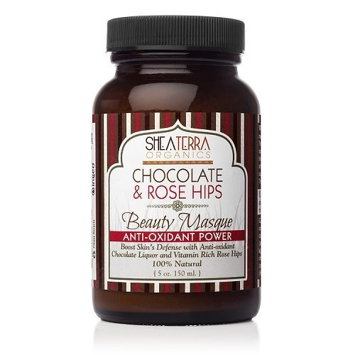 Shea Terra Facial Masque Chocolate & Rose Hips Beauty Mask Powder 5 Ounce