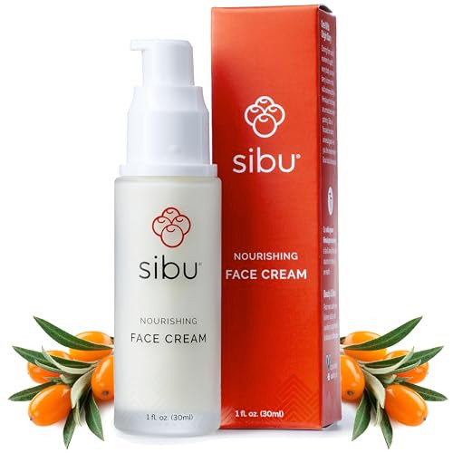 Sibu Sea Buckthorn Nourishing Face Cream (1Oz) Lightweight And Hydrating Face Cream Amazing For Sensitive Skin Breakouts & Irritation
