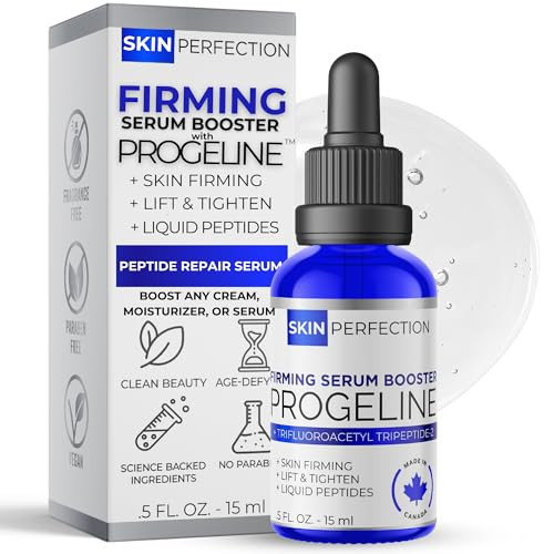 Skin Perfection Firming Serum Booster With Progeline Peptide Repair Serum Neck And Face Progeline Cream Trifluoroacetyl Tripeptide-2 Anti-Aging Diy .5 Fl Oz