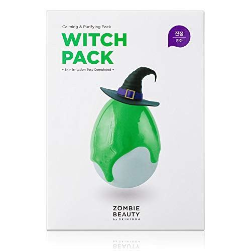 Skin1004 Witch Pack (1Box - 8Ea) Creamy Mud Pack With Green Tea Water Calming Purifying Pore Care