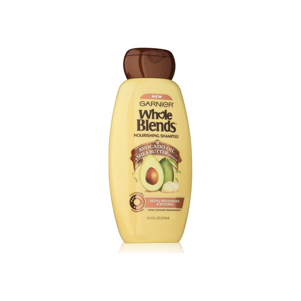 Garnier Whole Blends Nourishing Shampoo, Avocado Oil & Shea Butter Extracts 12.50 oz