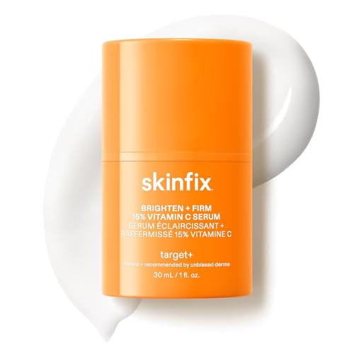 Skinfix Brighten + Firm 15% Vitamin C Serum For Face - Visibly Fades Dark Spots & Fine Lines - Safe For Sensitive & Aging Skin