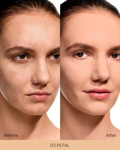 Skintific Velvet Matte Cushion Foundation Blue 03 Petal Full Coverage12H Oil Control Waterproof & Skintific Ultra Cover Powder Foundation Full Coverage Matte Finish