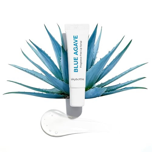 Skybottle Fragrance Blue Agave Lip Balm Syrup Vegan Clean Lip Gloss Hydrates Dry Lips Preppy Sleeping Lip Mask With Jojoba Oil 0.3 Fl. Oz