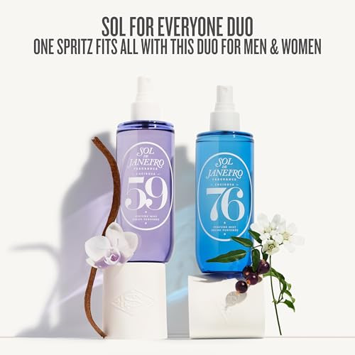 Sol De Janeiro Perfume Mist For All Duo Unisex Fragrances For Women And Men Cheirosa 59 & 76 Woody Fragrances Vanilla Musk 3 Fl Oz Each (Set Of 2)