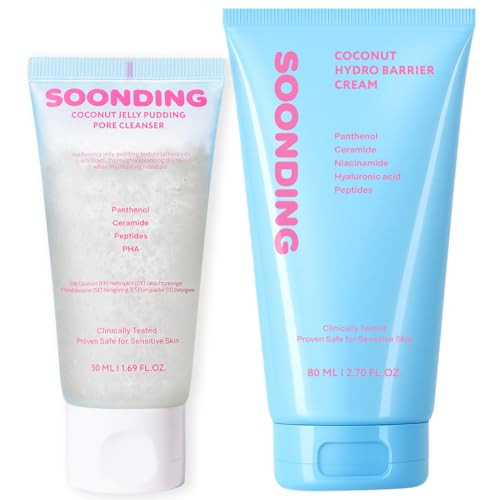 Soonding Daily Cleansing & Moisturizing Duo - Jelly Pudding Pore Cleanser 50Ml Barrier Cream