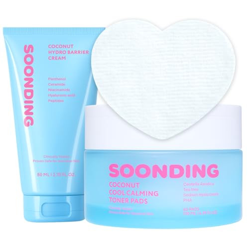 Soonding Gentle Exfoliating & Barrier Duo - Hydro Barrier Cream + Toner Pad