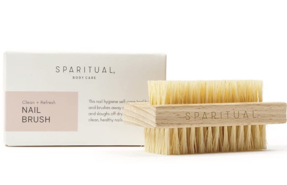 Sparitual Toe & Finger Nail Brush Made With Sisal Hemp Bristles And Fsc Beechwood For Cleaning Fingernails And Toenails Double Sided Nail Scrubber With Two Specific Bristle Lengths