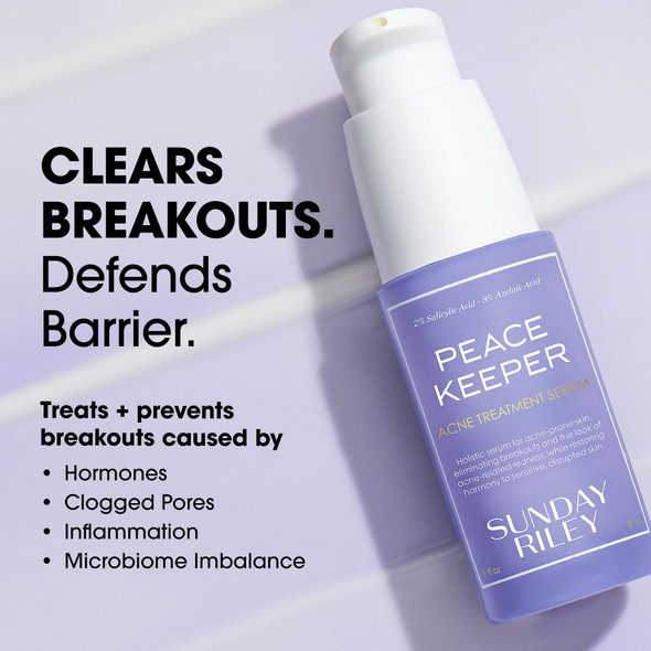 Sunday Riley Peacekeeper Azaleic And Salicylic Acid Acne Treatment Serum