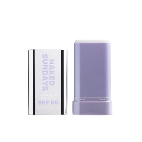 Sundays Clear Glow Sun Stick Spf 50 Invisible Clear Sunscreen Stick For Face & Body No White Cast Fragrance- Broad Spectrum Dry Oil Formula Travel-Friendly 19G