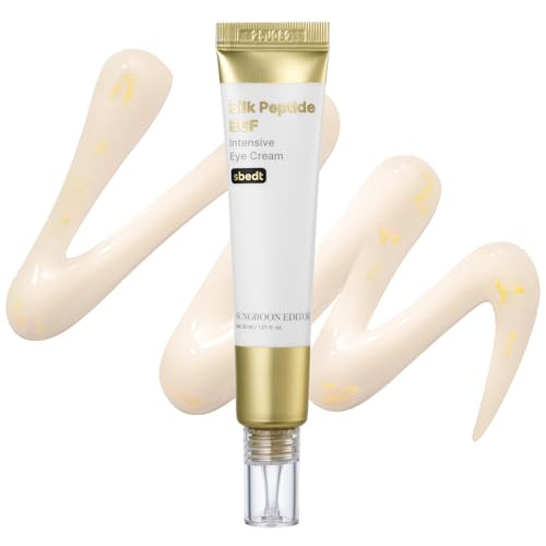Sungboon Editor Silk Peptides Egf Intensive Eye Cream With Copper Peptides For Puffiness & Fine Lines Patented Peptide Complex Firm-Looking & Hydration Korean Skin Care 1.01 Fl Oz