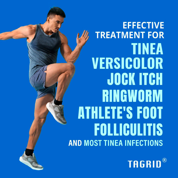 Tagrid Antifungal Soap & Cream Kit - Tea Tree Soap And Antifungal Cream For Jock Itch Athlete's Foot Ringworm Fungal Acne Folliculitis Tinea Versicolor 3Oz