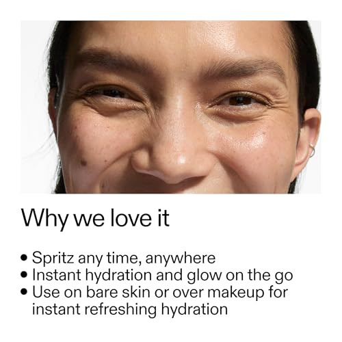 The Inkey List Hydro-Surge Dewy Face Mist 2.6 Fl Oz Hydration Boosting Spray Fragrance- & Alcohol- Gentle Formula For Sensitive Skin On-The-Go Application Vegan Friendly