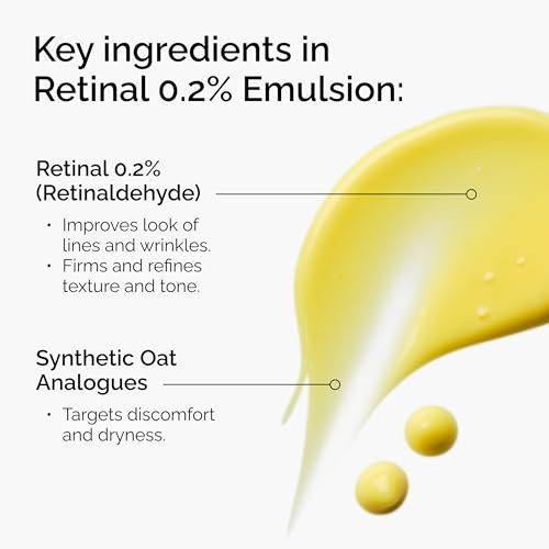 The Ordinary Retinal 0.2% Emulsion High-Strength Retinoid Serum For Advanced Anti-Aging Support 0.5 Fl Oz