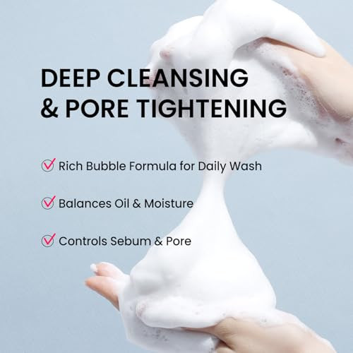 The Skin House Pore Purifying Foaming Facial Cleanser Gentle Daily Cleanser With Tea Tree Herbal Extracts Deep Cleanse & Pore CareKorean Skincare 120Ml / 4.05 Fl.Oz
