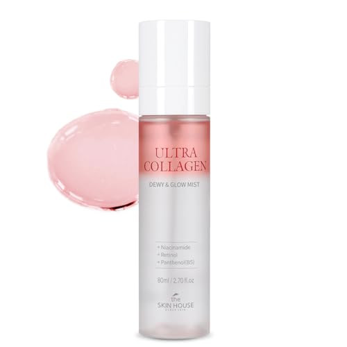 The Skin House Ultra Collagen Ampoule Face Mist For Dewy & Radiant Skin Hydrating Korean Skincare Spray With Niacinamide & Retinol Lightweight Moisture Glow Mist 2.70 Fl.Oz
