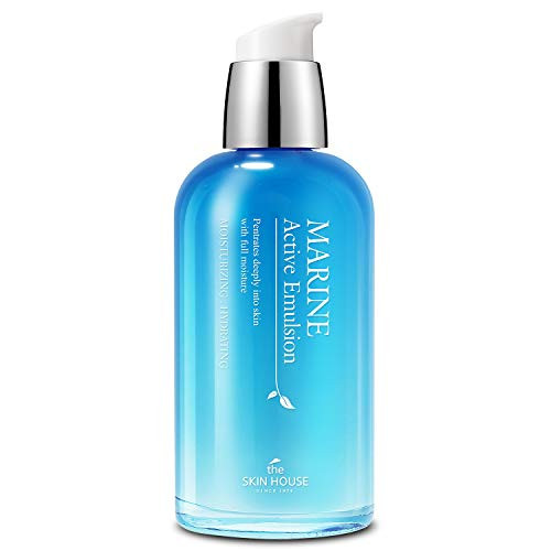 The Skin House Marine Active Emulsion 130Ml (4.4 Fl.Oz) Deep Hydration Rich Moisturization/Paraben Cruelty Korean Skin Care