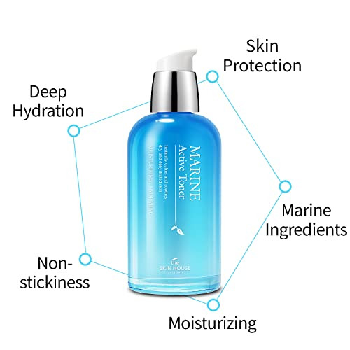 The Skin House Marine Active Toner/Deep Hydration SoothingRefreshing/Paraben Cruelty Korean Skin Care130Ml (4.4 Fl.Oz)