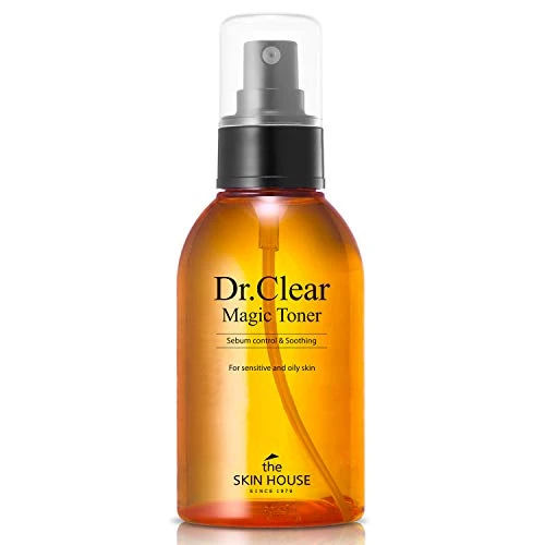 The Skin House Dr.Clear Magic Toner 130Ml (4.4 Fl.Oz) Sebum Cntrol Soothing/Paraben Cruelty Korean Skin Care